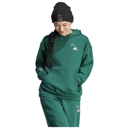 Adidas Γυναικείο φούτερ Scribble Embroidery Fleece Hoodie